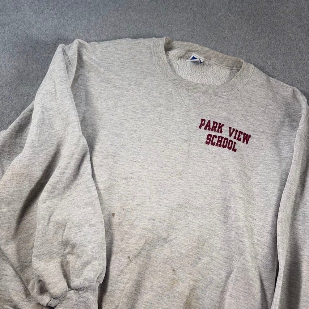 Russell Athletic Sweatshirt Mens XXL Gray VTG 90s Park View School USA Made